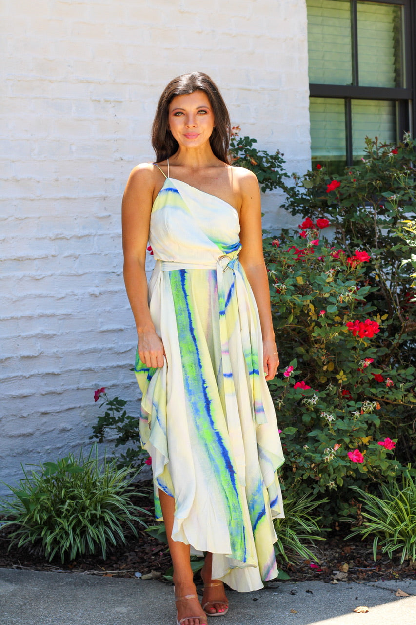 The Adley Midi Dress- Multi | Inside Out Boutique