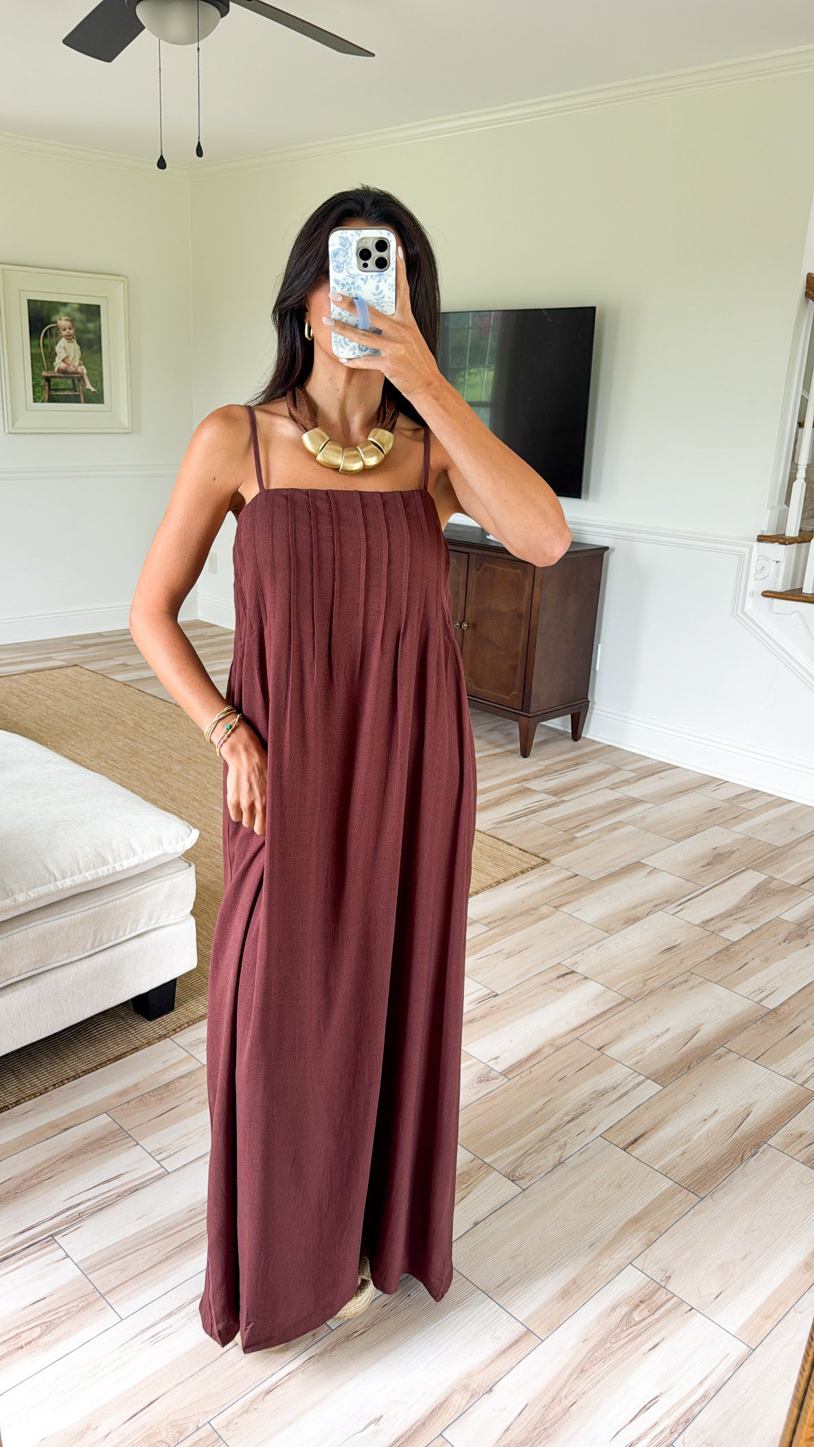 espresso brown maxi dress Dress-Brown Prom dress