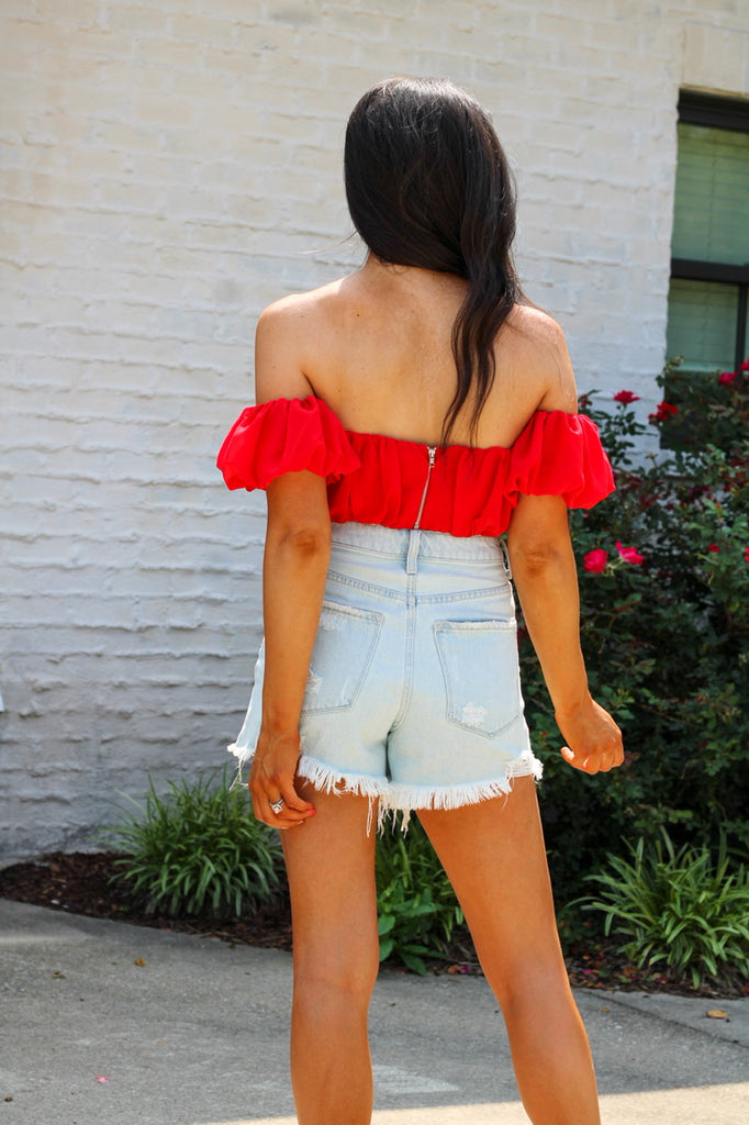 America’s Sweetheart Top- Red