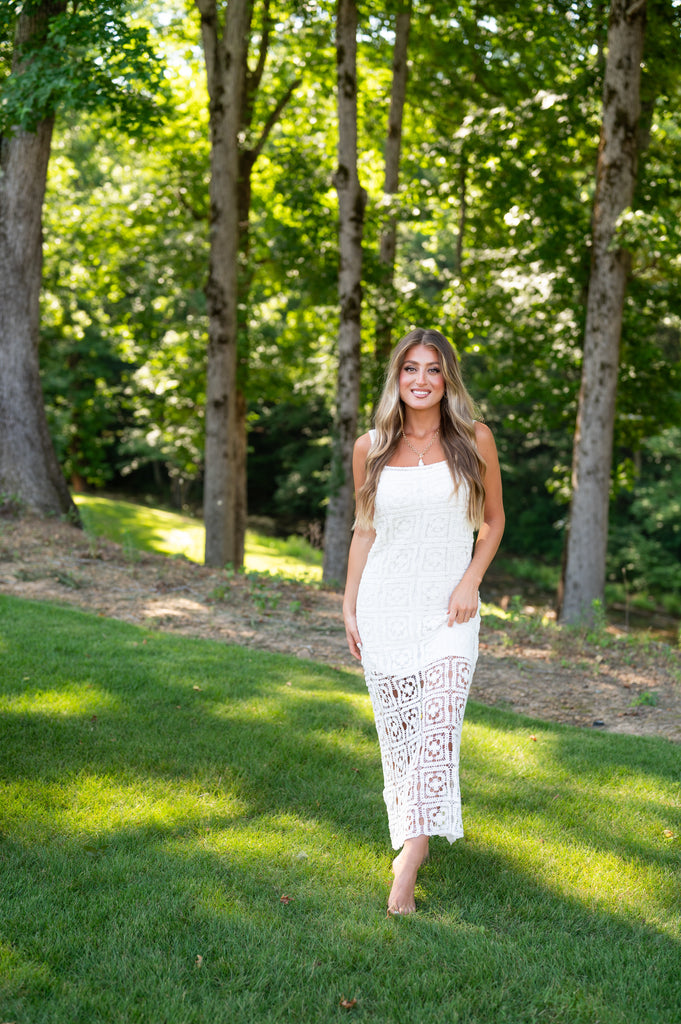 crochet dress cream Spell Let The Sunshine In Crochet Dress Cream