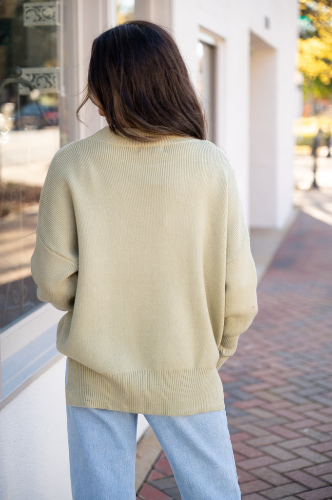 Nala Oversized Sweater-Sage