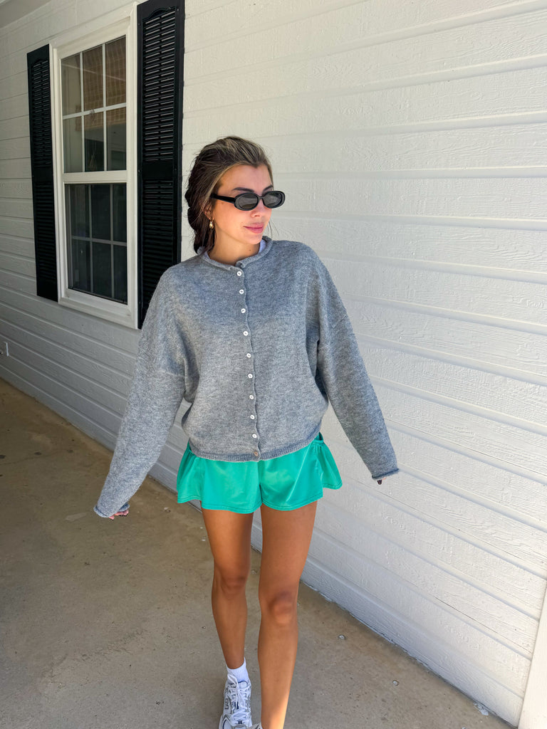 Sofia Cardigan-Heather Grey