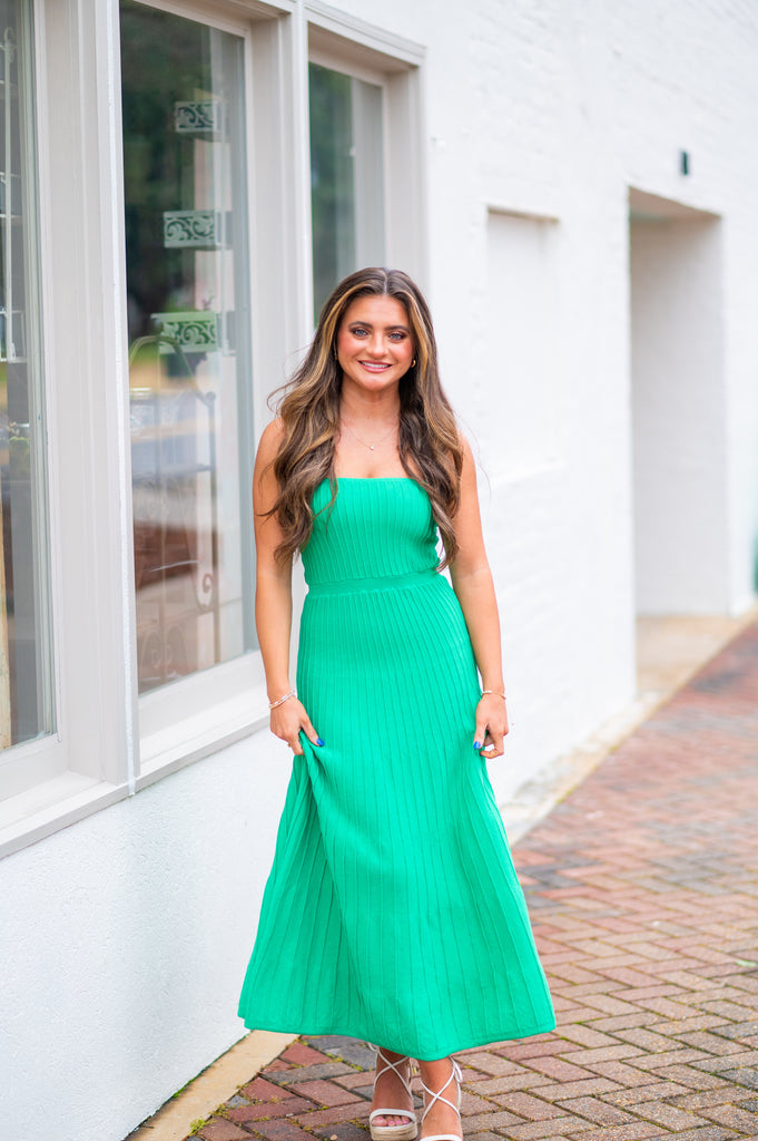 My Maria Midi Dress- Kelly Green