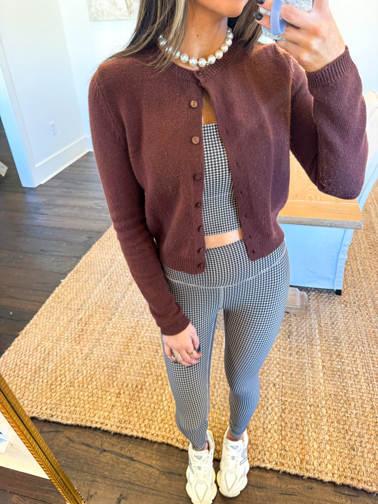 Lily Sweater Cardigan-Chocolate