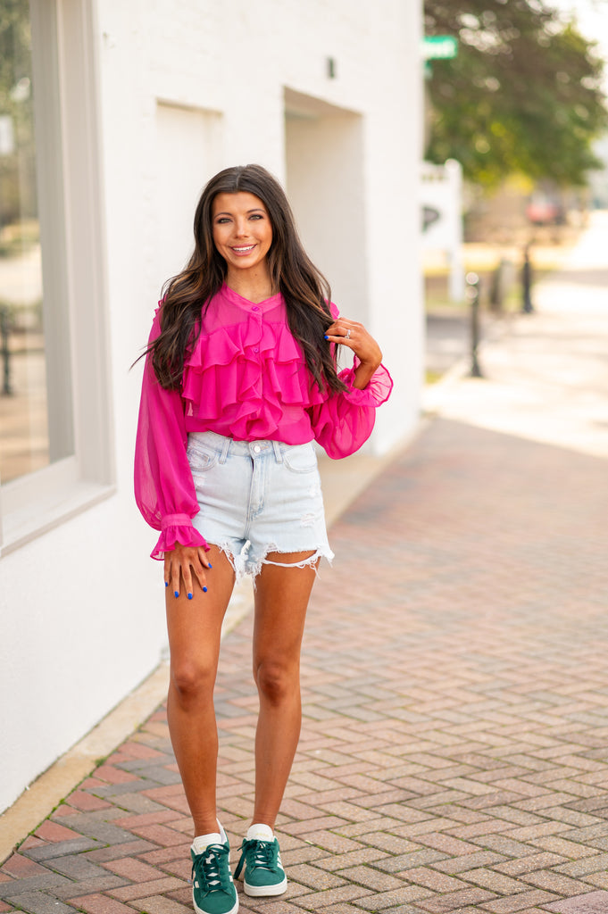 Funky and Fun Pink Blouse