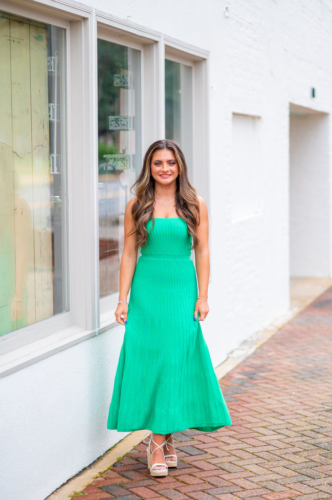 My Maria Midi Dress- Kelly Green | Inside Out Boutique My Maria Midi Dress- Kelly Green | Inside Out Boutique