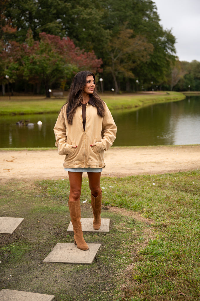 Tucker Barn Jacket-Tan