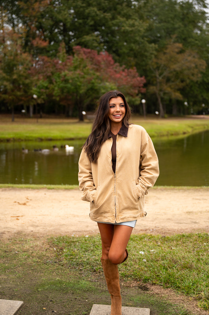 Tucker Barn Jacket-Tan