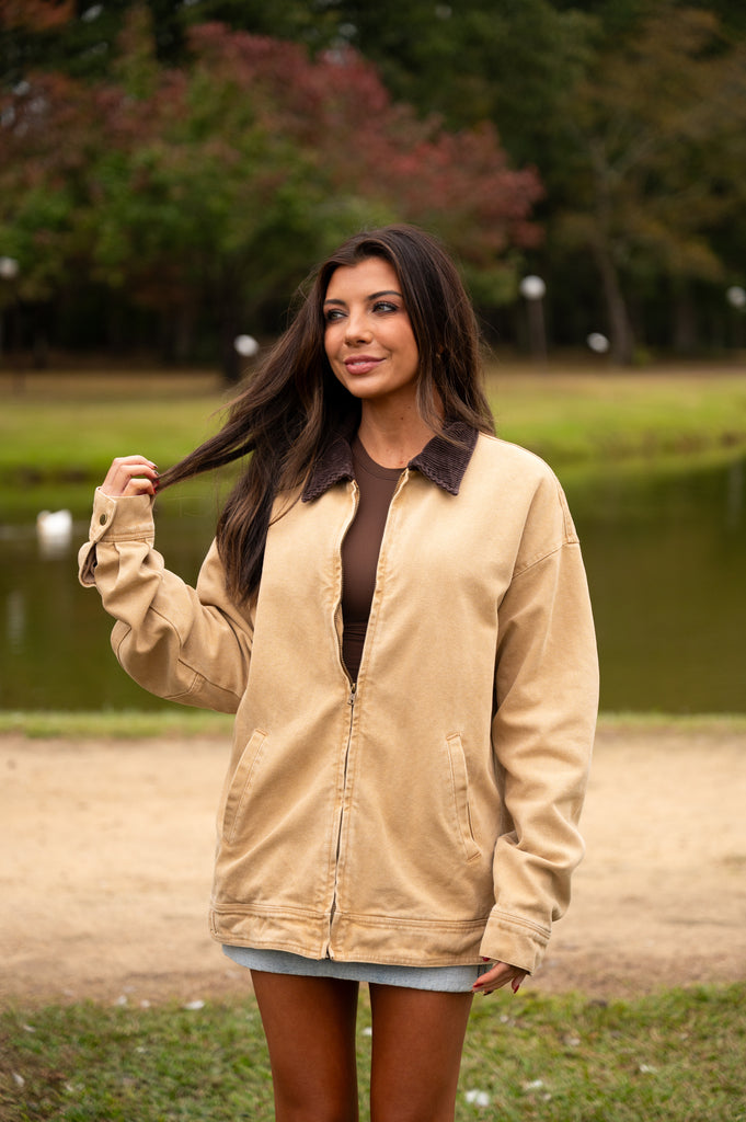 Tucker Barn Jacket-Tan