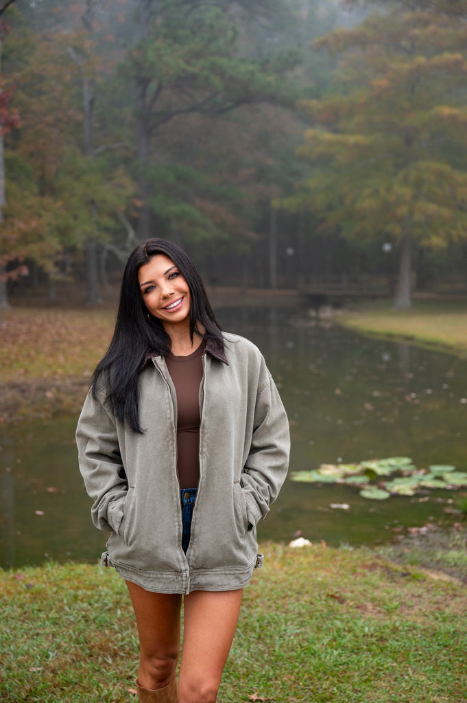 Tucker Barn Jacket-Olive