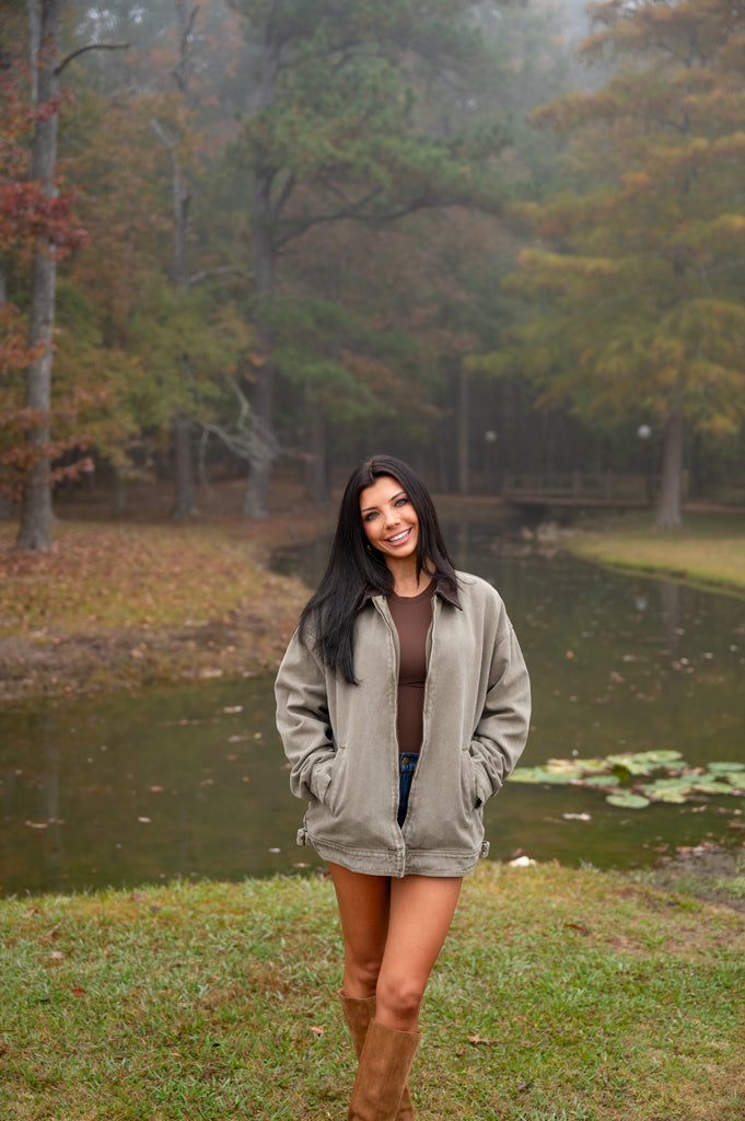 Tucker Barn Jacket-Olive