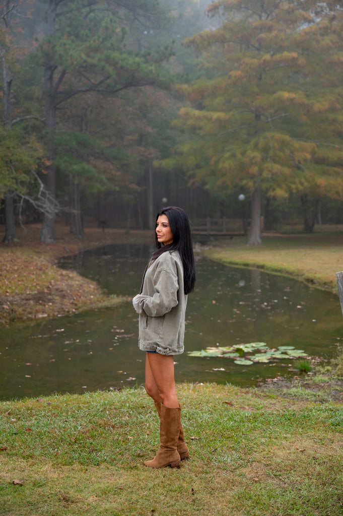 Tucker Barn Jacket-Olive