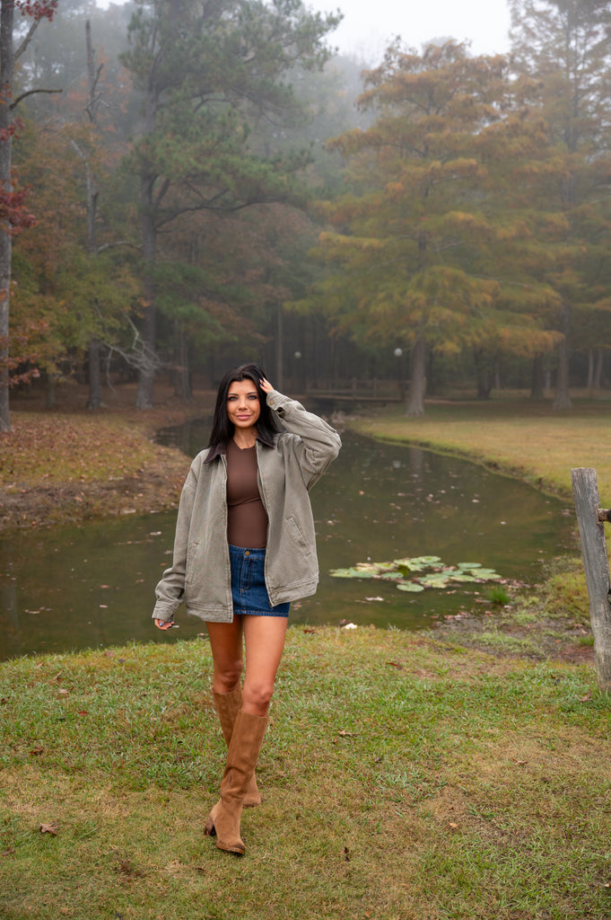 Tucker Barn Jacket-Olive