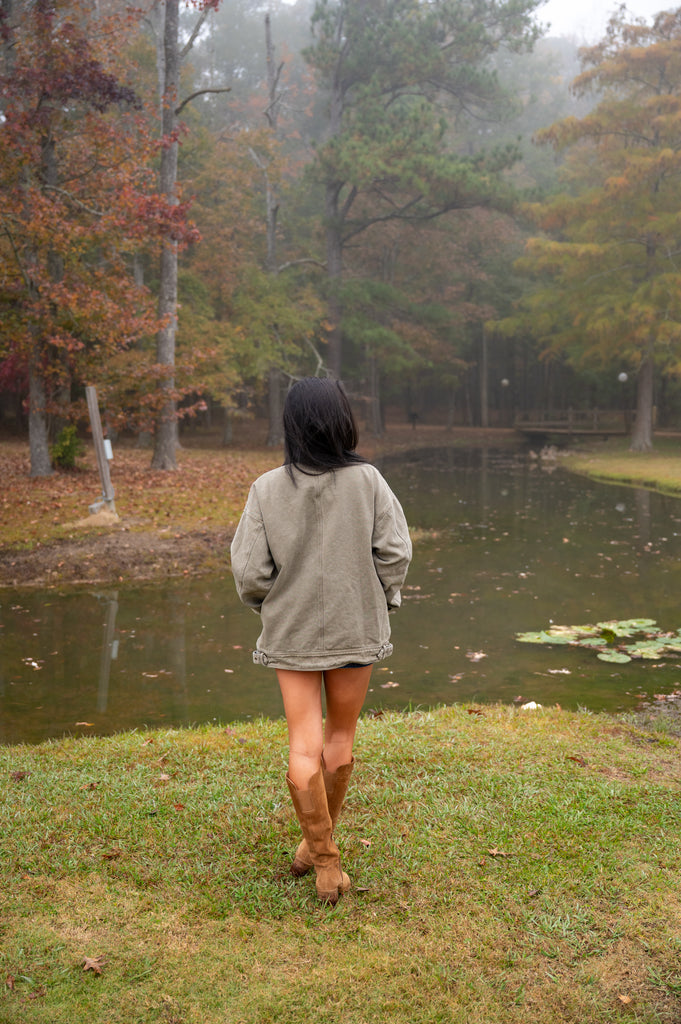 Tucker Barn Jacket-Olive