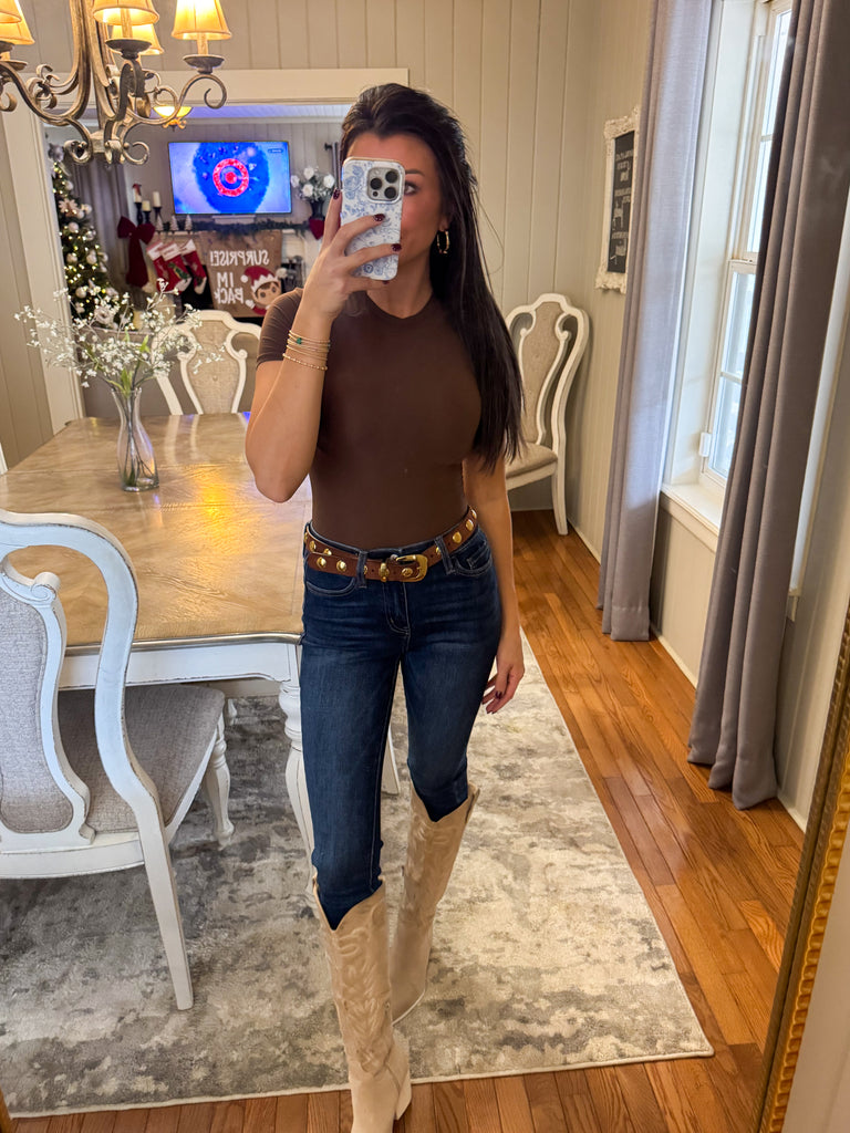 Vervet Denim Skinny Jeans-Dark Denim