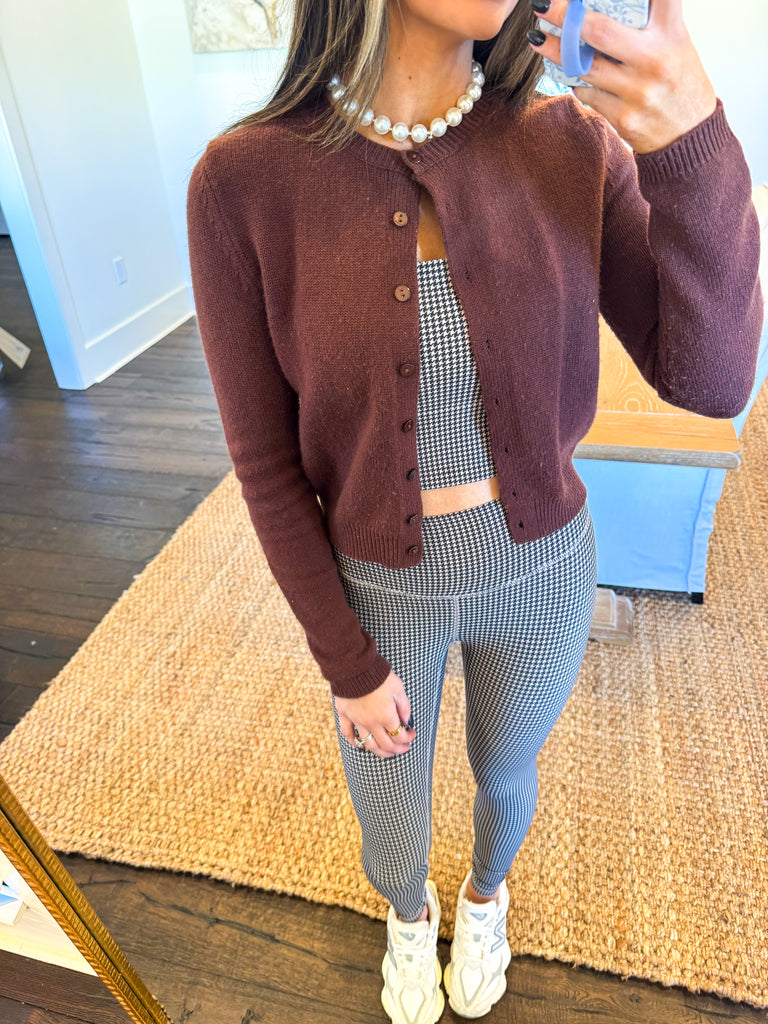 Lily Sweater Cardigan-Chocolate