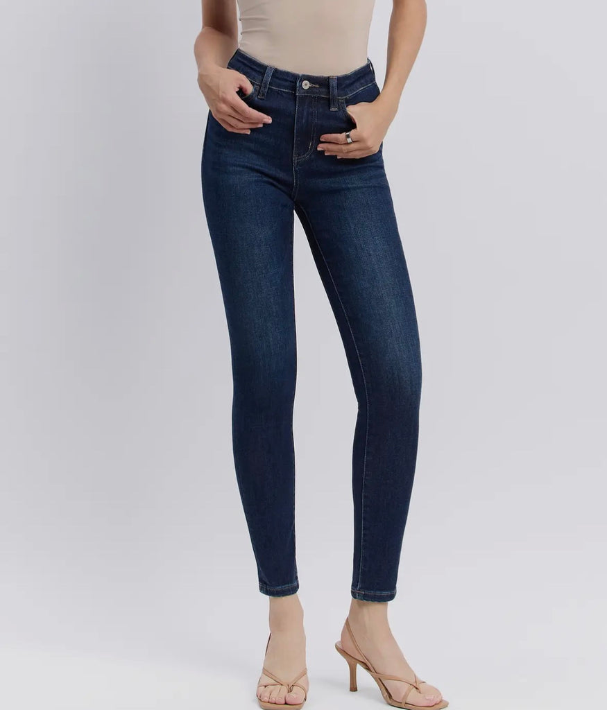 Vervet Denim Skinny Jeans-Dark Denim