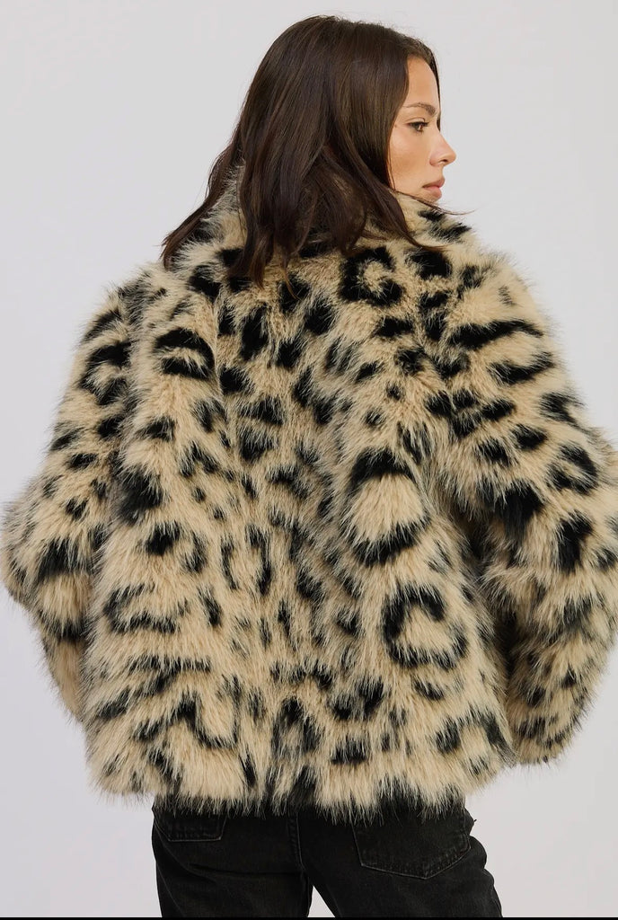 Leopard Faux Fur Coat