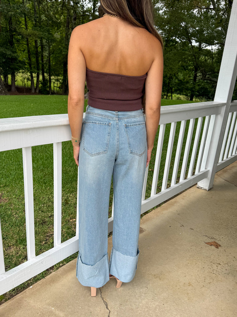 Barrett Cuffed Denim Jeans