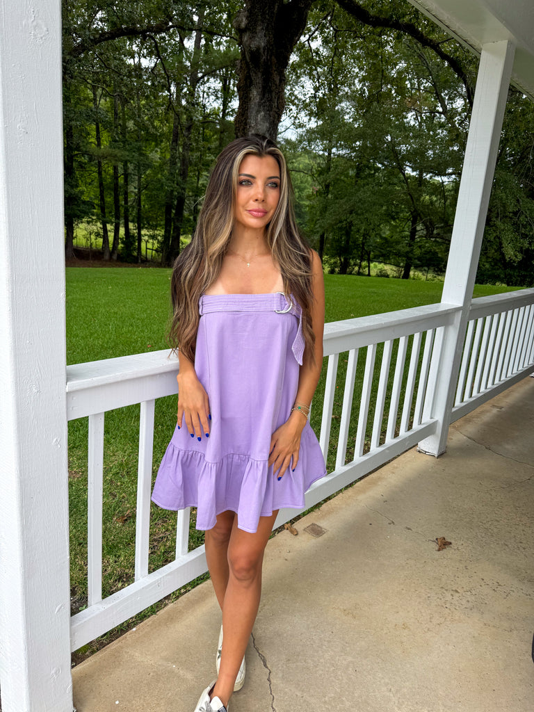 Jade Utility Dress-Lavender