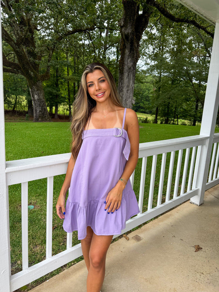 Jade Utility Dress-Lavender