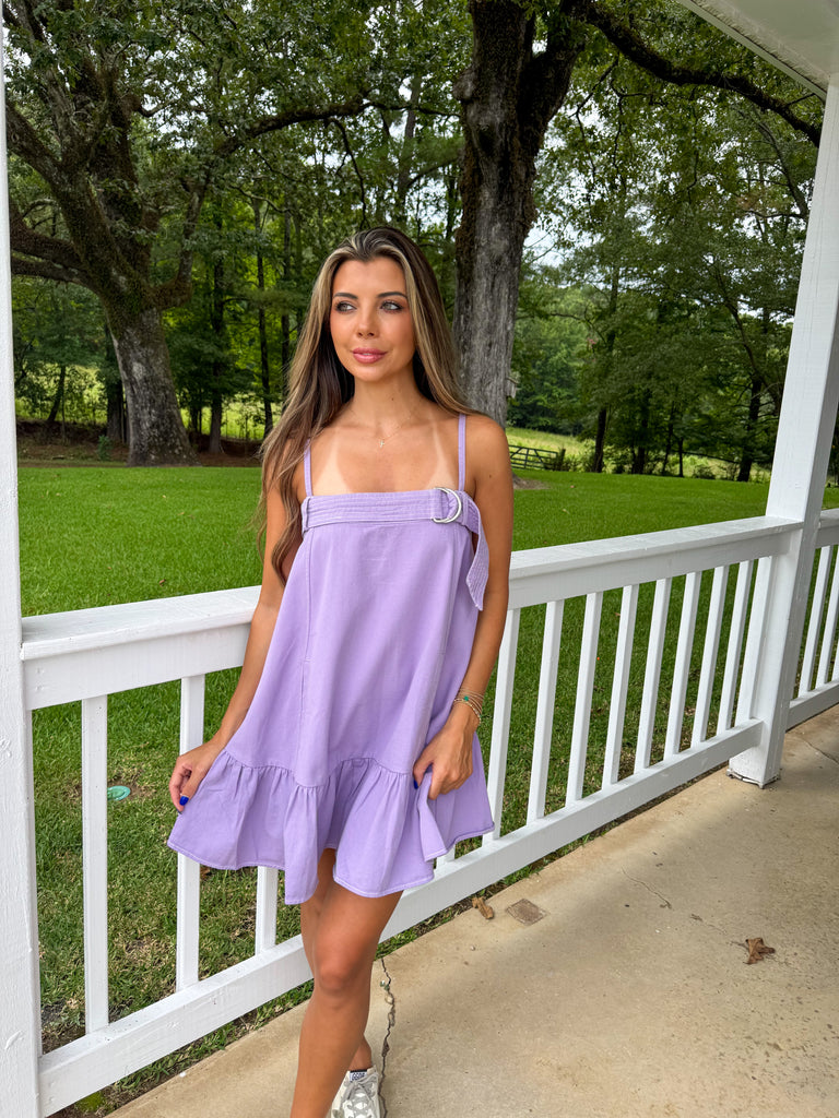 Jade Utility Dress-Lavender