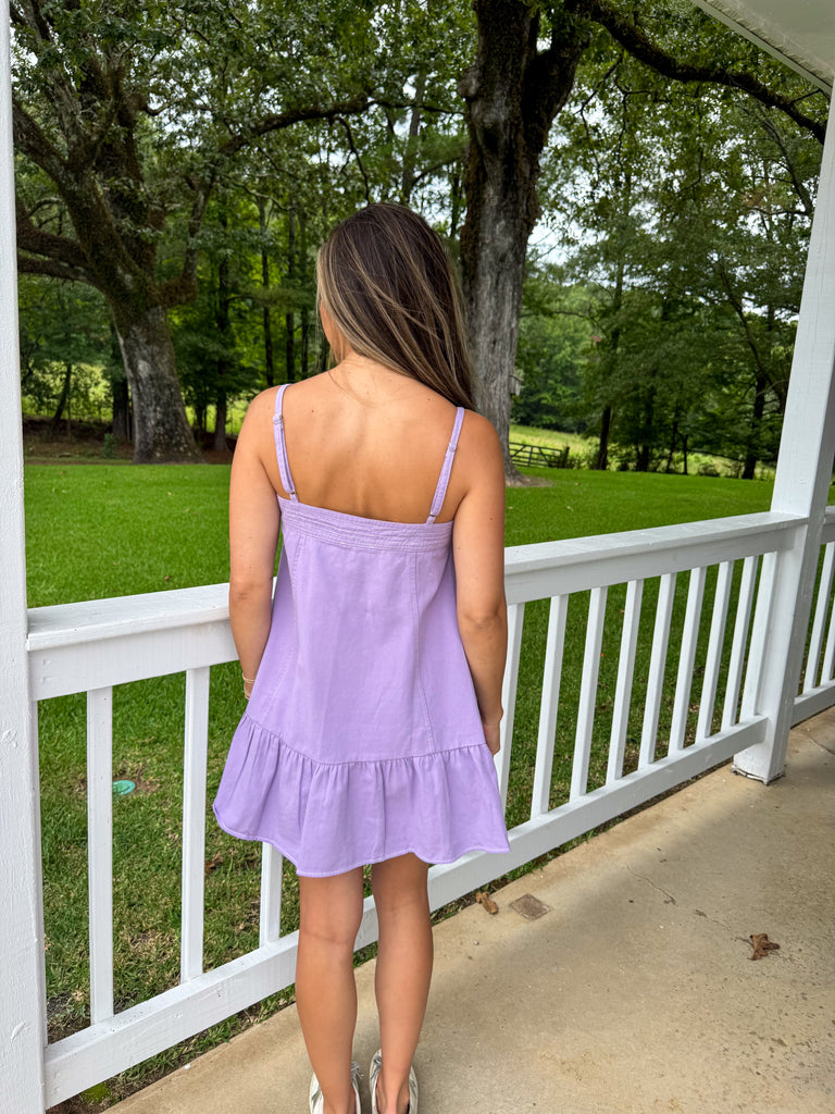 Jade Utility Dress-Lavender
