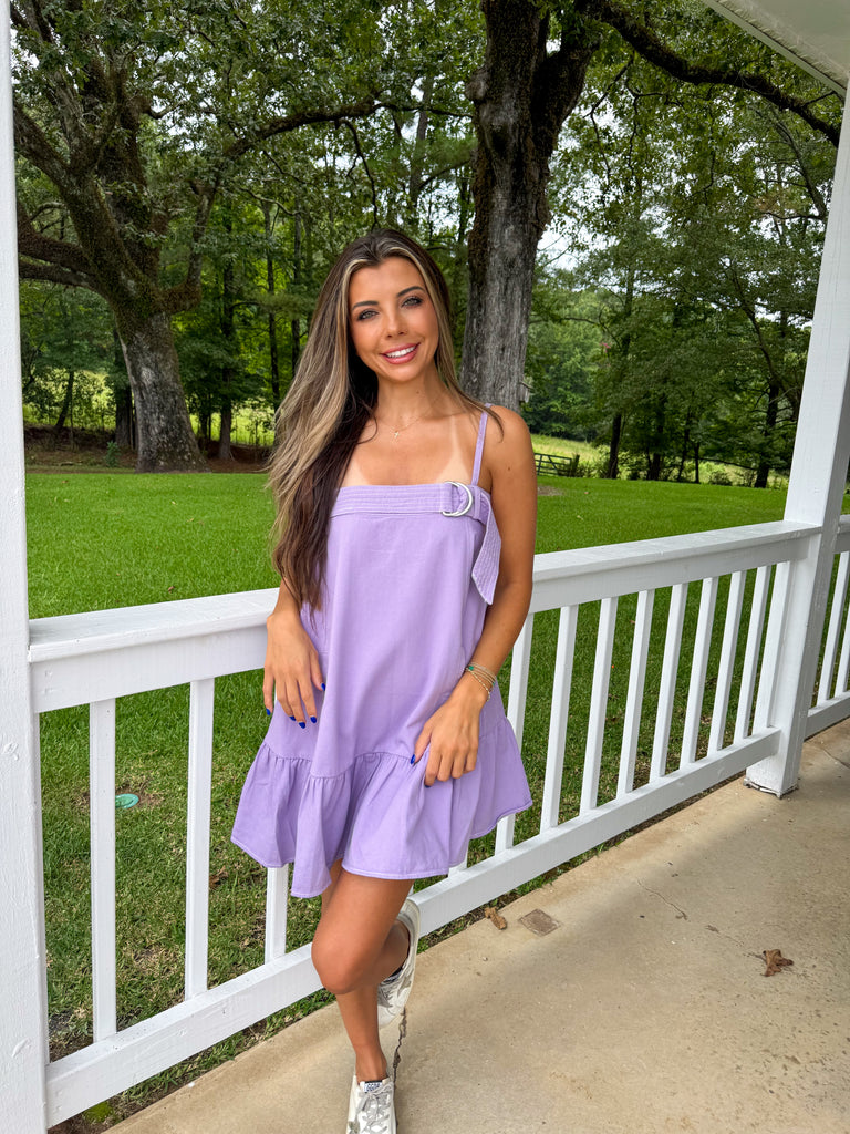Jade Utility Dress-Lavender