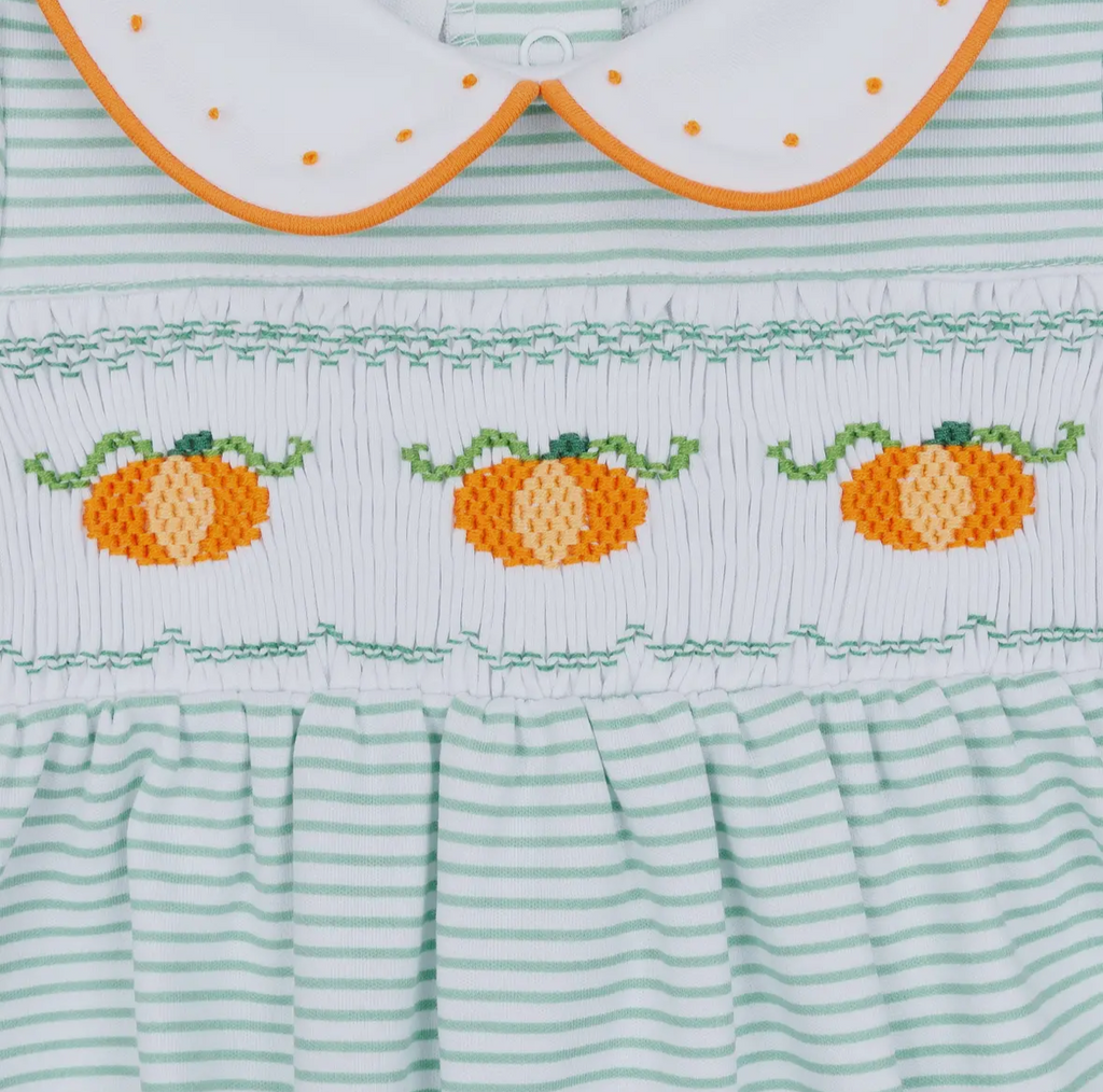 Little Pumpkins Smocked Ruffle Diaper Cover Set