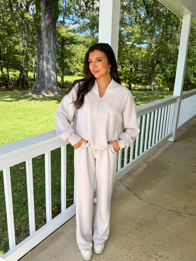Scuba Pants Set-Bone
