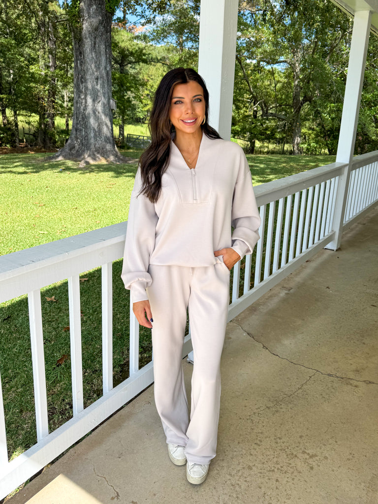 Scuba Pants Set-Bone