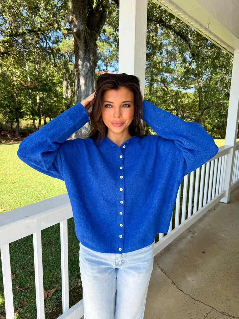 Royal Blue Sofia Cardigan