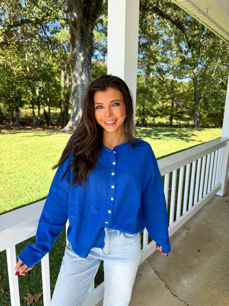Royal Blue Sofia Cardigan