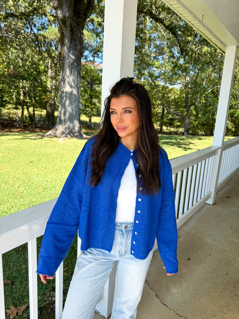 Royal Blue Sofia Cardigan