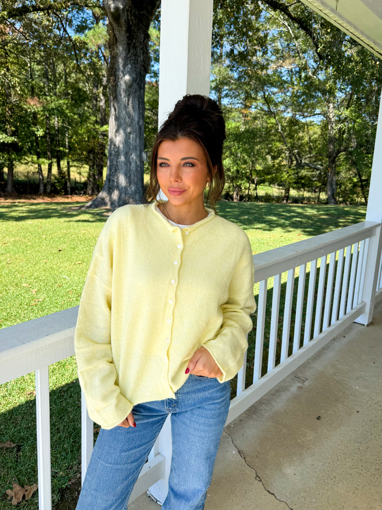 Butter Yellow Sofia Cardigan