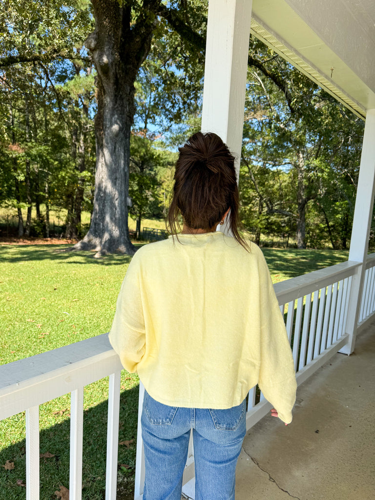 Butter Yellow Sofia Cardigan
