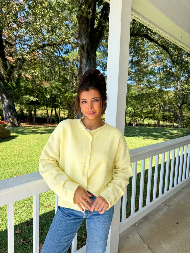 Butter Yellow Sofia Cardigan