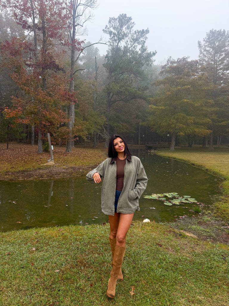 Tucker Barn Jacket-Olive