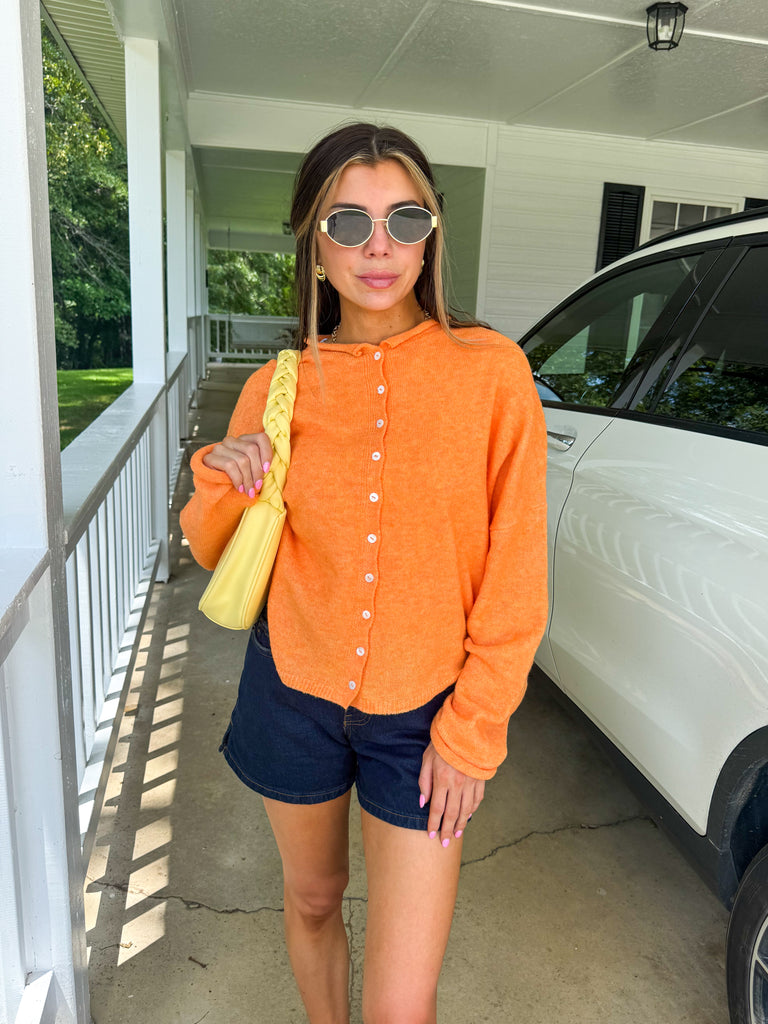 Sofia Cardigan-Orange