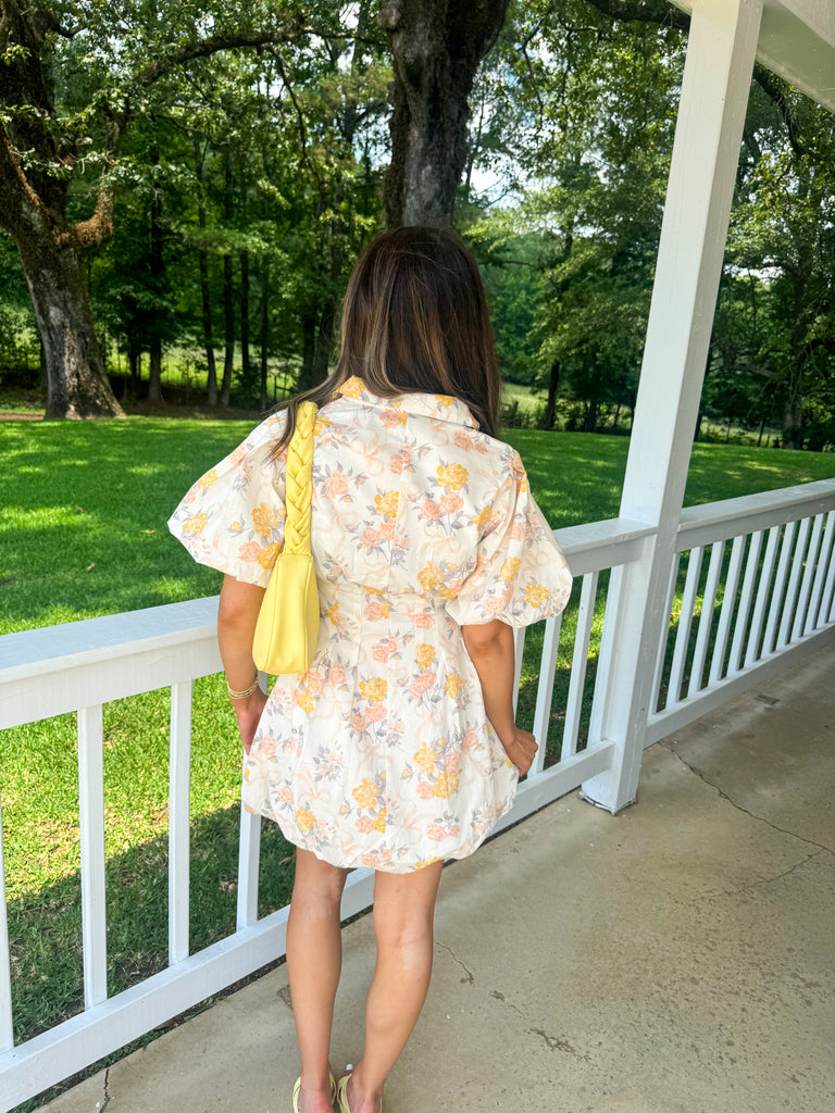 Layla Floral Puff Sleeve Dress