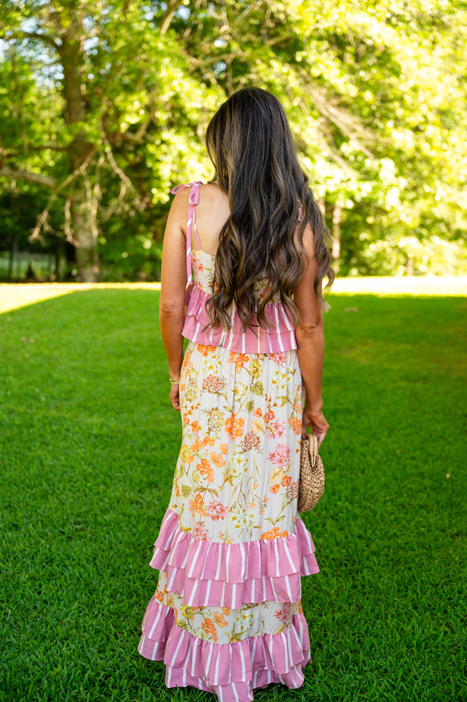 Sally Floral Skirt Set- Multi