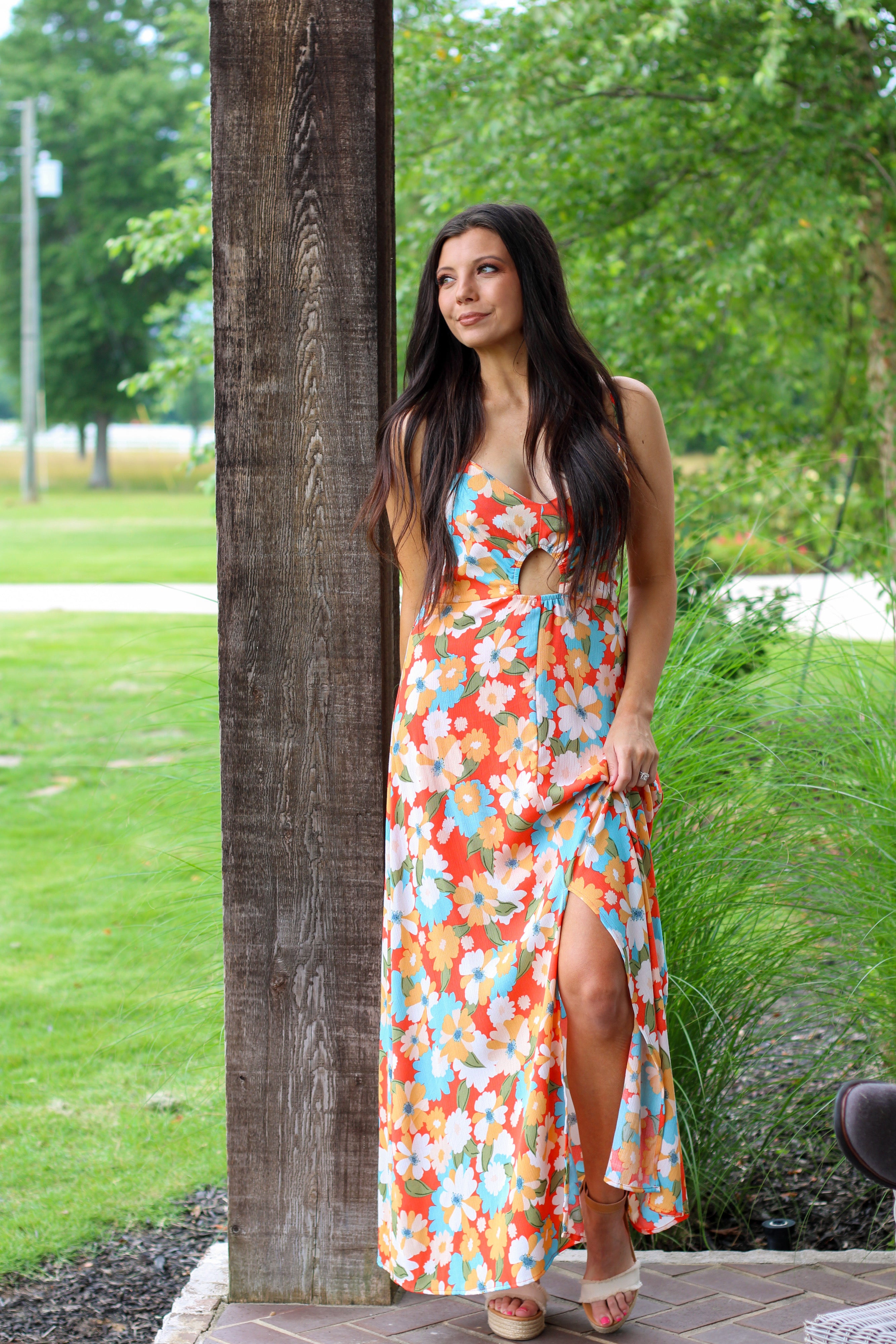 Emily Floral Midi Dress | Inside Out Boutique Emily Floral Midi Dress | Inside Out Boutique