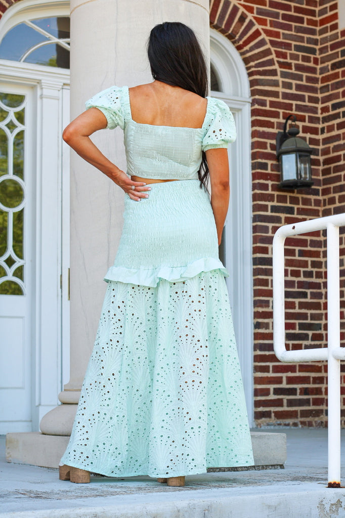Lost At Sea Maxi Set - Seafoam | Inside Out Boutique Lost At Sea Maxi Set - Seafoam | Inside Out Boutique